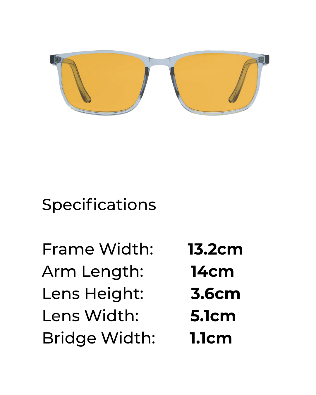 Premium Blue Light Glasses – Heavy Duty Lens (crystal frame)