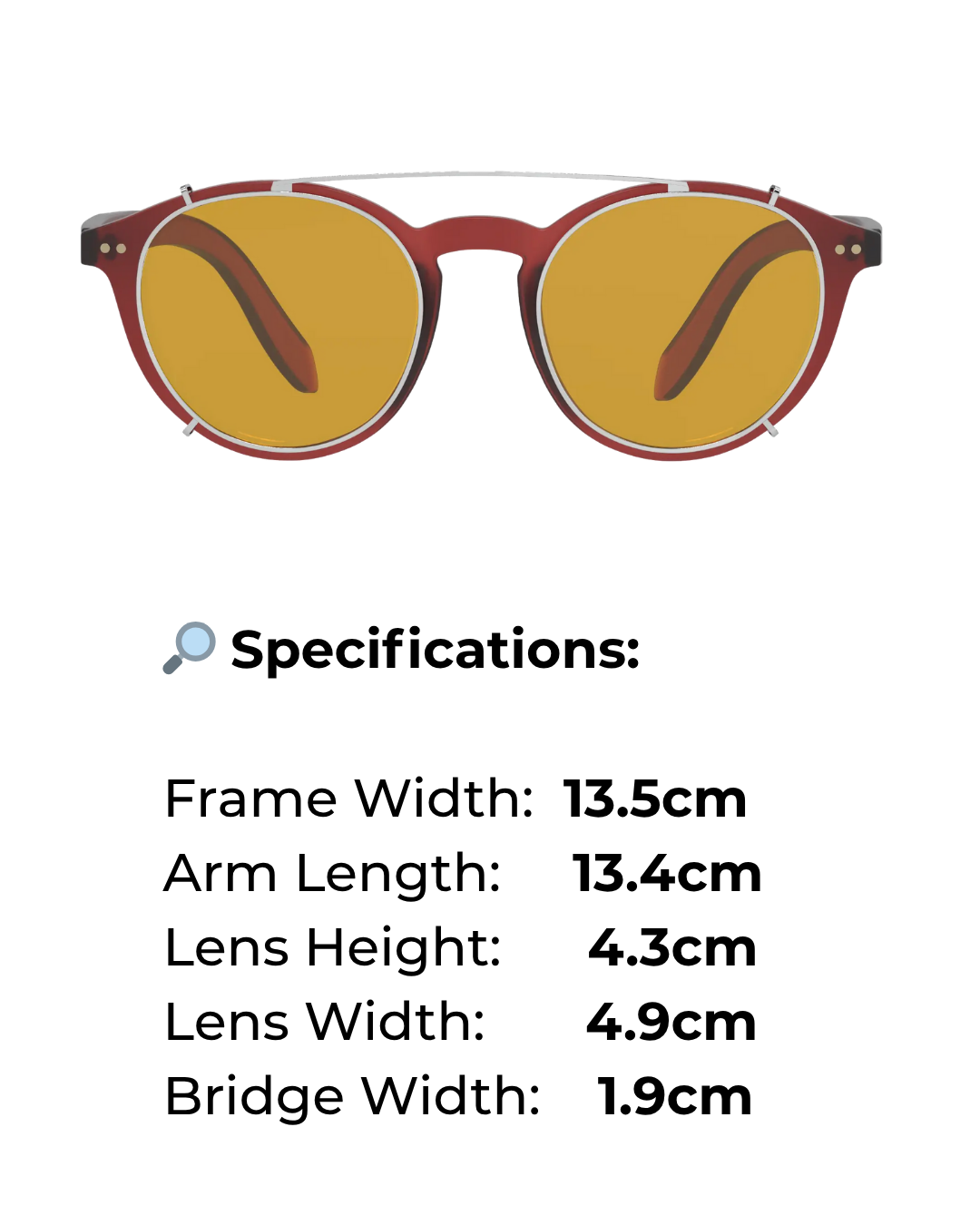 Premium Red Frame Blue Light Glasses– Heavy Duty Clip-on